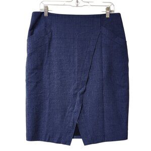 LOFT Womens Size 10 Blue Straight Pencil Skirt